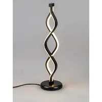 Formano LED Lampe Spirale auf Fuß schwarzem Metall 24x46cm-610454