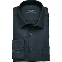 CasaModa Businesshemd Casamoda Businesshemd uni schwarz 45
