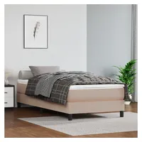 VidaXL Bettgestell Cappuccino-Braun 90x200 cm Kunstleder