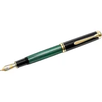 Pelikan Souverän M1000 Kolbenfüller schwarz/grün/gold B (breit), 1 St.