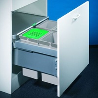 Naber Naber, Cox® Base 1T 600-4. Abfallsammler, hellgrau, Höhe
