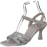 Paul Green Leder-Sandaletten in Grau | 36