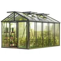 Gfp Profi 235 x 385 cm Gewächshaus, Pulverbeschichtet Anthrazit,