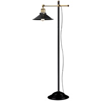 ETC Shop Stehlampe Stehleuchte Beistellleuchte Standleuchte Wohnzimmerlampe, Höhenverstellbar, Metall