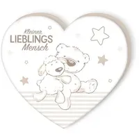 Herding Herz-Konturenkissen Lieblingsmensch 33 x 29 cm Bunt