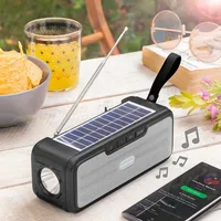 InnovaGoods Wireless Speaker with Solar Charging and LED Torch