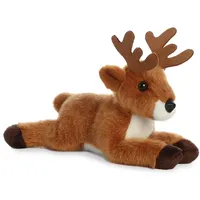 AURORA 31307 - Mini Flopsies Hirsch, Schlenker-Plüschtier, 20 cm