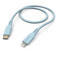 Hama Ladekabel Flexible USB-C/Lightning 1.5m Silikon blau