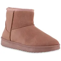 Stiefelparadies Damen Winter Boots in Rosa,