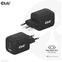 Club 3D Reise Ladegerät PPS 65W GAN, USB Typ-C/Typ-A