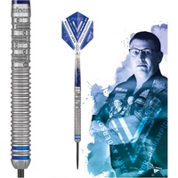 Unicorn Information System Unicorn World Champion Natural Dartpfeile, blau/Silber,