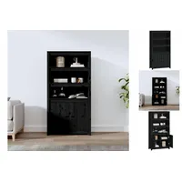 VidaXL Highboard 80 x 154 x 35 cm schwarz