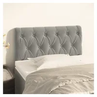 VidaXL Kopfteil Hellgrau 80x5x78/88 cm Samt