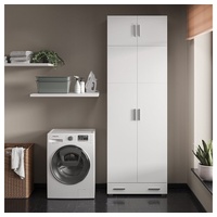 Vicco Universalschrank Mehrzweckschrank Büroschrank Ingo Weiß Aufsatz Schublade