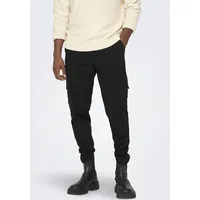 Only&Sons Cargo ONSDEAN LIFE tapered in Schwarz | Gr.: