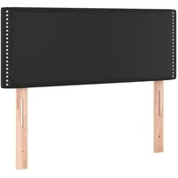 VidaXL LED Kopfteil Schwarz 80x5x78/88 cm Kunstleder