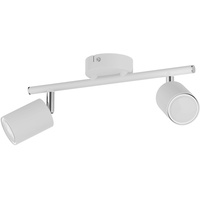 Ledscom.de Deckenstrahler WAIKA, zweiflammig, weiß, matt, inkl. LED GU10
