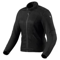 RevIt! Revit Elin Damen Motorrad Textiljacke, schwarz, Größe 36