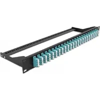 DeLock 43401 LWL-Patchpanel LC Quad aqua, Server Zubehör, Schwarz