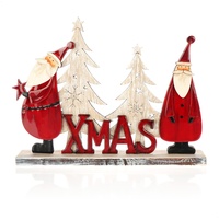 COM-FOUR com-four® Dekorativer Aufsteller für Weihnachten - Weihnachtsmann aus