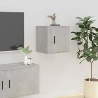 VidaXL TV-Wandschrank Betongrau 40x34,5x40 cm