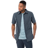 Jack Wolfskin Hot Springs Kurzarmhemd - Night Blue Checks