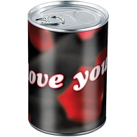 Infactory Geschenkdose I Love You: Originelle Präsent-Verpackung (Blechdose, Konservendose,