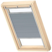 VELUX Wabenplissee SK06, Betongrau, Schiene alu