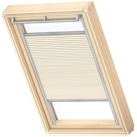 VELUX Wabenplissee M06, Elfenbein, Schiene alu