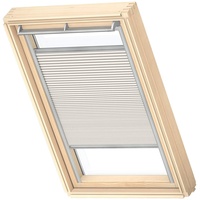 VELUX Wabenplissee SK06, Lichtgrau, Schiene alu