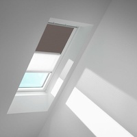 VELUX Verdunkelungsrollo Duo DFD FK04, 4577SWL Taupe/Weiß, weiß