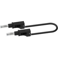 ELECTRO PJP 2217/600V-CD1-50N Messleitung Bananenstecker Bananenstecker 0.50 m Schwarz