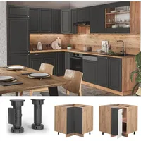 Vicco Eckunterschrank Fame-Line Eiche 80.5 cm ohne Arbeitsplatte