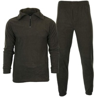 Mil-Tec Thermofleece Set m. Rollkragen Shirt oliv, Größe 3XL