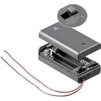 Goobay Batteriebox 2x Mignon Kabel 68,4 x 35,4 x