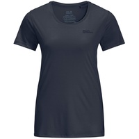 Jack Wolfskin Tech Kurzarm-t-shirt - Night Blue - M