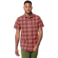 Jack Wolfskin Highlands Shirt Shortsleeve, Barn Red, M EU