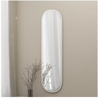 Moebel17 Spiegel, Magnum 120x40cm Weiß Glas, Oval, 120x40x3.5 cm)