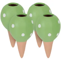 Relaxdays Tonkegel Bewässerung, 4er Set, je 100 ml Volumen,