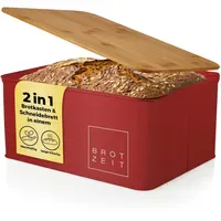 Lumaland Cuisine Brotkasten aus Metall mit Bambus Deckel |