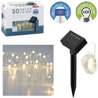 Cepewa 1 x Solar LED Lichterkette Kupferdraht Dekobeleuchtung Lichter