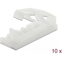 DeLock Flachbandkabelhalter 60179 Transparent 10St.