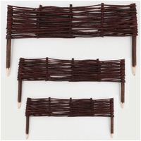 Aquagart 1 Beeteinfassung aus Weide 20x60cm I Beetbegrenzung /Weidenzaun