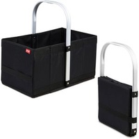 Achilles Einkaufskorb AD253bl Handle-Box, faltbar, schwarz, 40 x 24