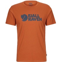 Fjällräven Logo Kurzarm-t-shirt - Terracotta Brown XL