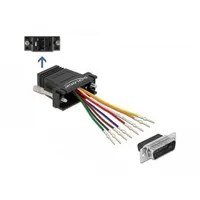 DeLock - Adapter [1x D-SUB-Stecker 15pol. - 1x RJ45-Buchse]