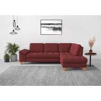 Sit&more Ecksofa SIT & MORE "Westham L-Form", rot (bordeaux),