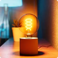 SSC-LUXon NAMBI kleine Tischleuchte LED mit Kabel inkl. Retro