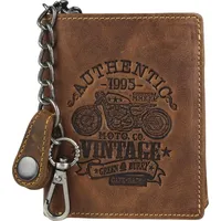 GREENBURRY Cafe Racer Geldbörse Herren braun