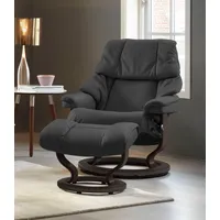 Stressless Relaxsessel "Reno", grau (charcoal dinamica), B:79cm H:98cm T:75cm,